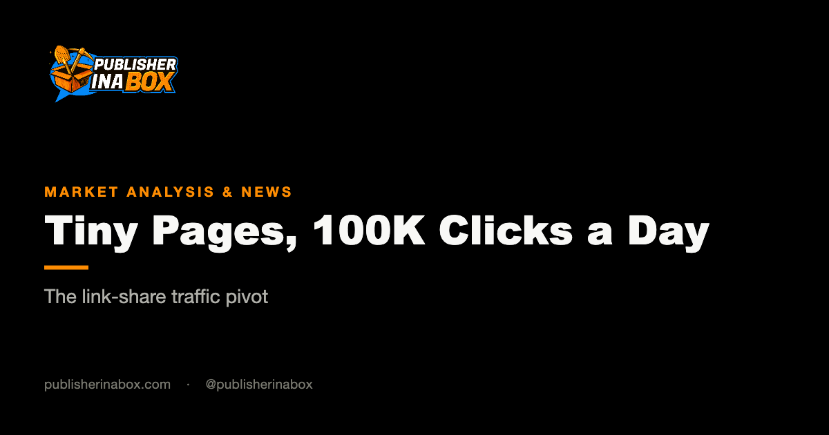 Tiny Facebook Pages Now Drive 10K to 100K Clicks a Day in 2026: The Link-Share Pivot