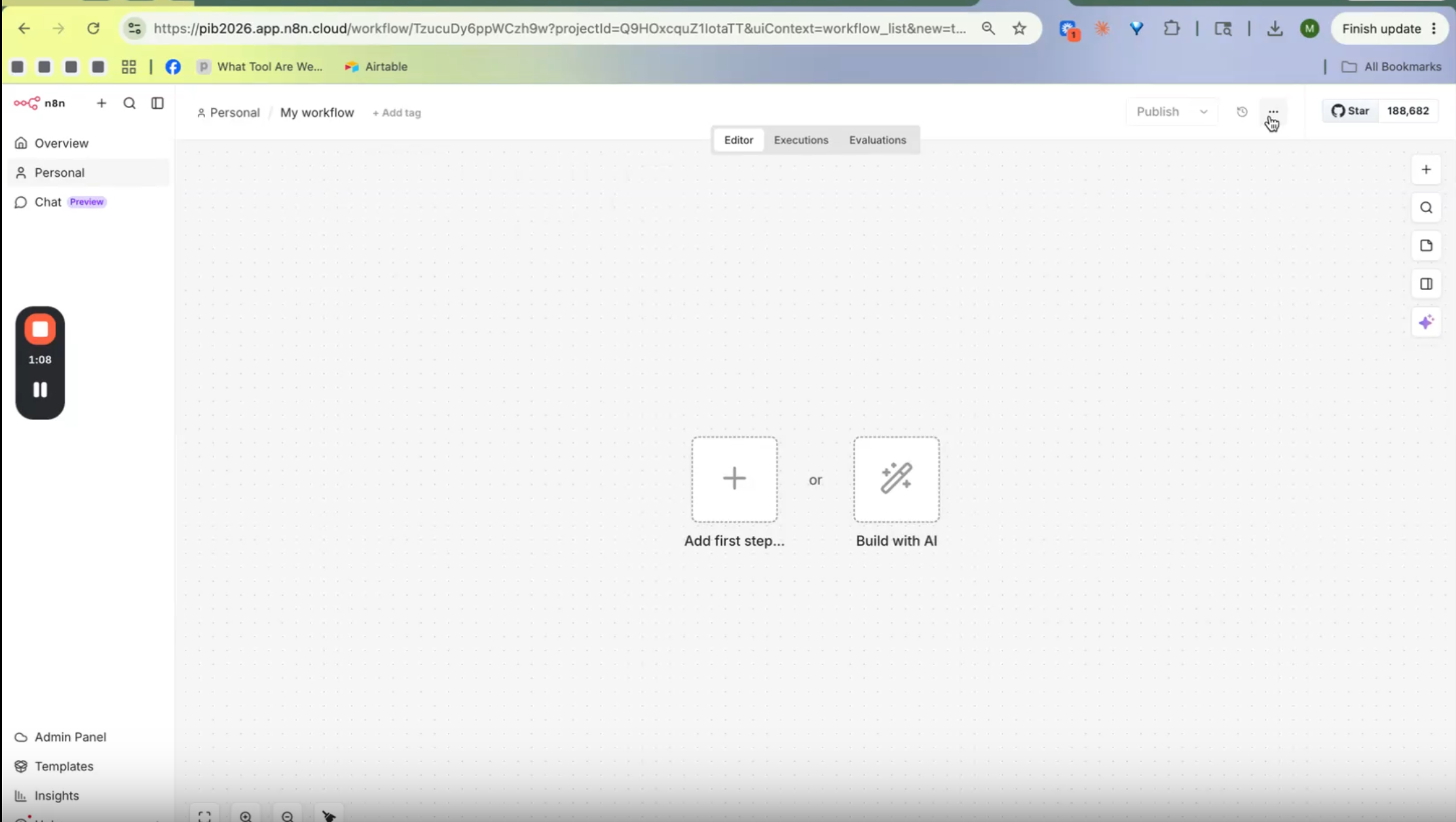 Create a new workflow